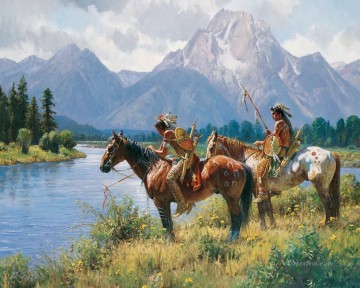indios americanos occidentales 24 Pinturas al óleo